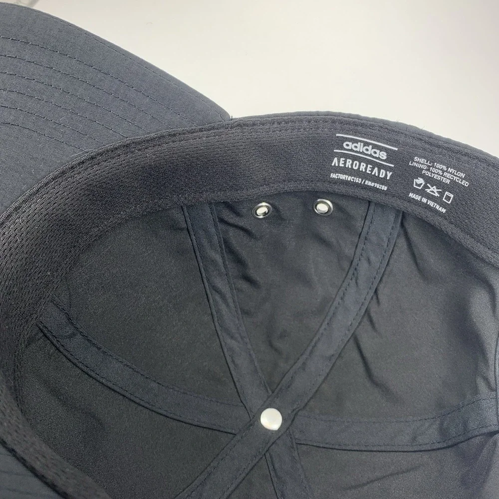 Adidas Women's Black Hat Aeroready Adjustable Strap Relaxed Running Baseball Cap